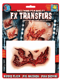 Special Effects - Ripped Flesh Halloween Film Quality Makeup 3D FX Transfers