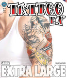 Tattoos - Extra Large - Sailor - Temporary Tattoo
