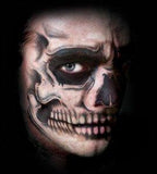 Skull Face Halloween Temporary Face Tattoo