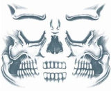 Tattoos - Face - Skull Face - Temporary Tattoo
