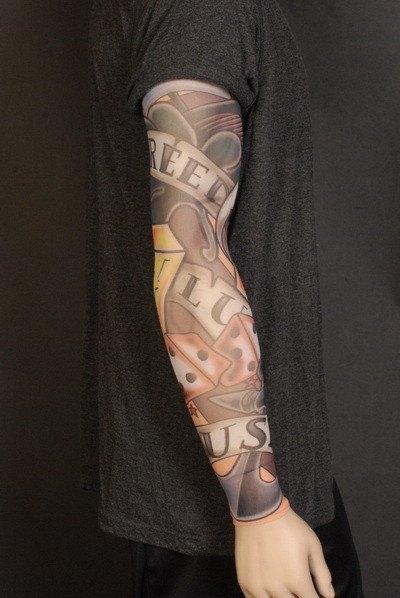 Tattoo Sleeve Nylon 1950's Greaser Tattoo Arm Stockings