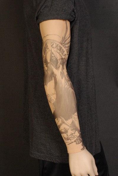 Tattoos - Tattoo Sleeve Hell From Above