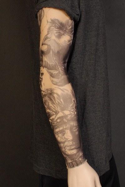 Tattoos - Tattoo Sleeve Sitting Bull