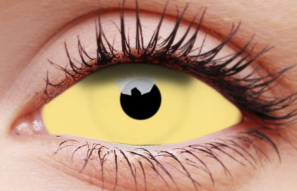 Contact Lenses Full Eye UV Amazo Yellow Glow