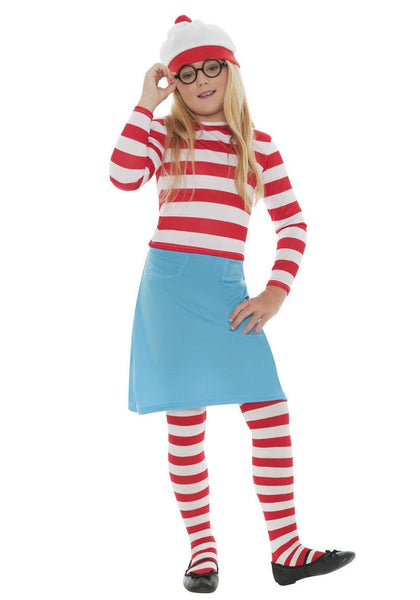 Where's Wally Wenda Girls Costume Weres Waldo Bookweek Fancy Dress Outfit
