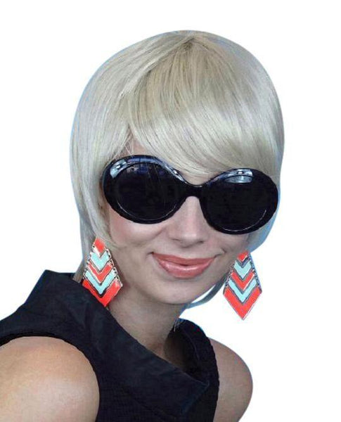 1960's Mod Girl Blonde Costume Wig