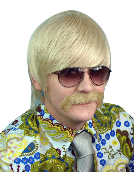 70's wigs - 1970's Mod Guy Blonde Costume Wig