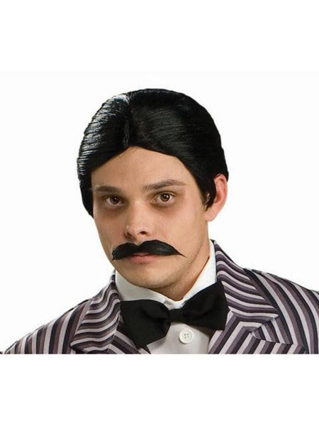 Wigs - Addams Family Gomez Wig And Moustache Set