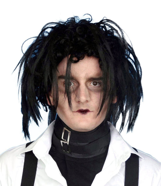 Black Edward Halloween Costume Wig 
