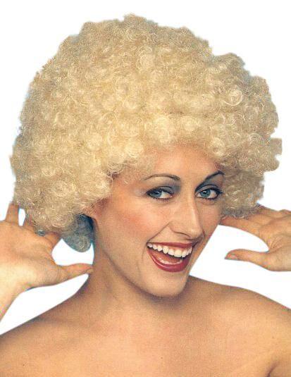 Blonde Afro Costume Wig