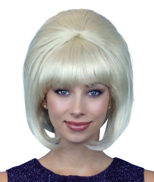 Blonde Beehive costume Wig for 1950's and 1960's fancy dress ups