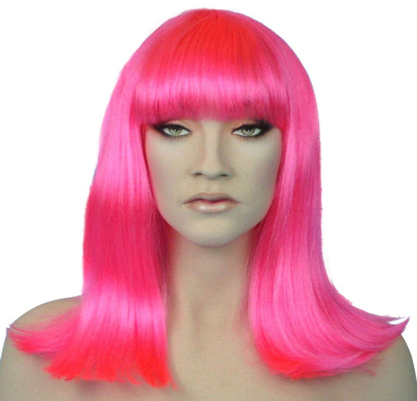 Hot Pink Cleopatra Costume Wig