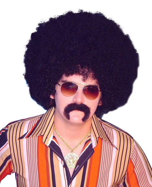 70's wigs - Jumbo Black Afro Mr Big Wig