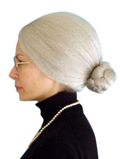 Old Women Grey Costume Wig